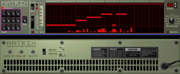 Matrix Analog Pattern Sequencer, תוכנת Reason - Muzik